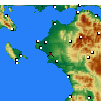 Nearby Forecast Locations - Amaliada - Mapa