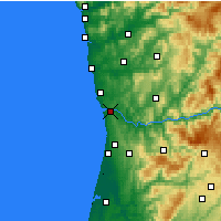 Nearby Forecast Locations - Vila Nova de Gaia - Mapa