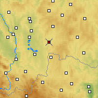 Nearby Forecast Locations - Jindřichův Hradec - Mapa