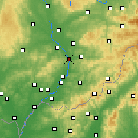 Nearby Forecast Locations - Otrokovice - Mapa