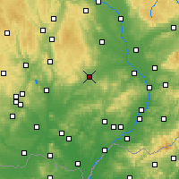 Nearby Forecast Locations - Vyškov - Mapa