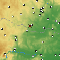 Nearby Forecast Locations - Znojmo - Mapa