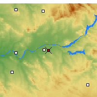 Nearby Forecast Locations - Villanueva de la Serena - Mapa