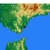 Nearby Forecast Locations - San Roque - Mapa
