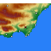 Nearby Forecast Locations - Níjar - Mapa