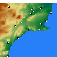 Nearby Forecast Locations - Mazarrón - Mapa