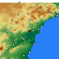 Nearby Forecast Locations - Crevillent - Mapa