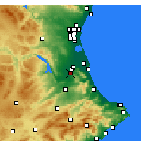 Nearby Forecast Locations - Carcaixent - Mapa