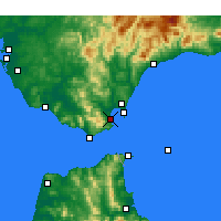 Nearby Forecast Locations - Algeciras - Mapa