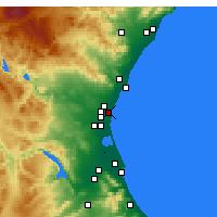 Nearby Forecast Locations - Alboraya - Mapa