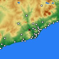 Nearby Forecast Locations - Martorell - Mapa