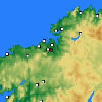 Nearby Forecast Locations - Cambre - Mapa