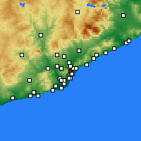 Nearby Forecast Locations - Nou Barris - Mapa