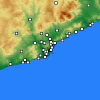 Nearby Forecast Locations - Eixample - Mapa