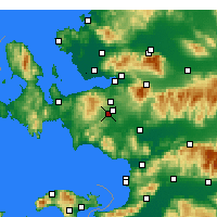 Nearby Forecast Locations - Menderes - Mapa