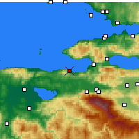 Nearby Forecast Locations - Mudanya - Mapa