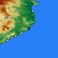 Nearby Forecast Locations - Sant Feliu de Guíxols - Mapa