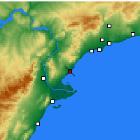 Nearby Forecast Locations - L’Ametlla de Mar - Mapa