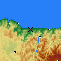 Nearby Forecast Locations - Riba d'Eu - Mapa