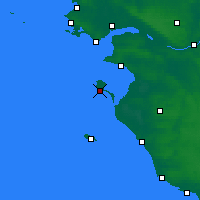Nearby Forecast Locations - Ilha de Noirmoutier - Mapa