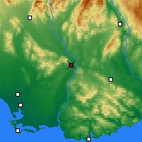 Nearby Forecast Locations - Gore - Mapa