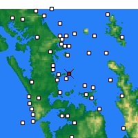 Nearby Forecast Locations - Tiritiri Matangi Island - Mapa