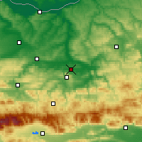 Nearby Forecast Locations - Gorna Oryakhovitsa - Mapa