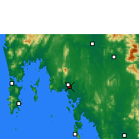 Nearby Forecast Locations - Krabi - Mapa