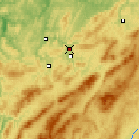 Nearby Forecast Locations - Yuryuzan - Mapa