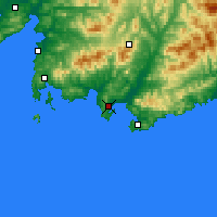 Nearby Forecast Locations - Nakhodka - Mapa
