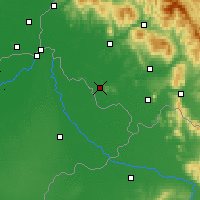 Nearby Forecast Locations - Beregovo - Mapa