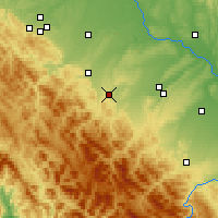 Nearby Forecast Locations - Dolyna - Mapa