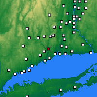 Nearby Forecast Locations - Ansonia - Mapa