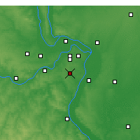 Nearby Forecast Locations - Ladue - Mapa