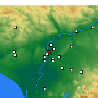 Nearby Forecast Locations - Sevilha - Mapa
