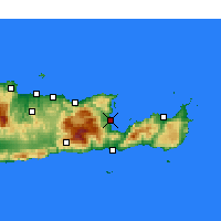 Nearby Forecast Locations - Ágios Nikolaos - Mapa