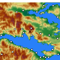 Nearby Forecast Locations - Arácova - Mapa