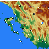 Nearby Forecast Locations - Filiates - Mapa