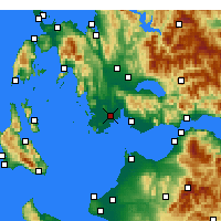 Nearby Forecast Locations - Oiniades - Mapa
