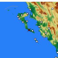 Nearby Forecast Locations - Korissia - Mapa