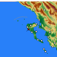 Nearby Forecast Locations - Palaiokastritsa - Mapa
