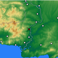 Nearby Forecast Locations - Soufli - Mapa
