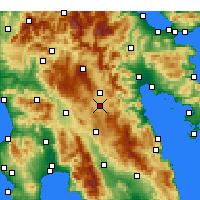 Nearby Forecast Locations - Tégea - Mapa