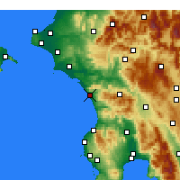 Nearby Forecast Locations - Zacharo - Mapa