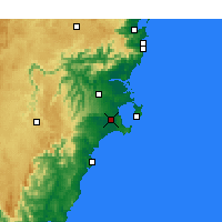 Nearby Forecast Locations - Sanctuary Point - Mapa