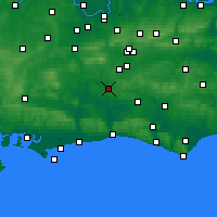Nearby Forecast Locations - Horsham - Mapa