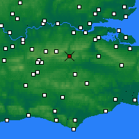 Nearby Forecast Locations - Sevenoaks - Mapa