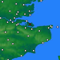 Nearby Forecast Locations - Wokingham - Mapa