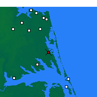 Nearby Forecast Locations - Currituck - Mapa