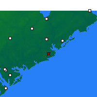 Nearby Forecast Locations - Charleston - Mapa